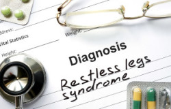 Diagnosis Restless legs syndrome and tablets.